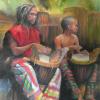 "Djembe Junior"  watercolor  24" x 18"