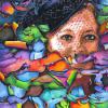 2. Fractured Rainbows 
(19.25” x 13” framed: 26” x 20”) 
$850