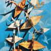 18. Soaring Courage 
(16” x 10” framed: 26.25” x 22.25”)
 $1400